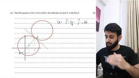 AS Level Math P1 - Equations of Circle - Part 3 (Past Paper Question)