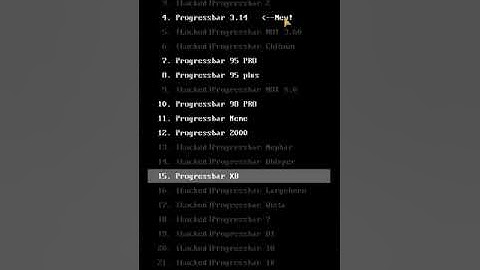 Unlocking Progressbar 3.14 (PC)