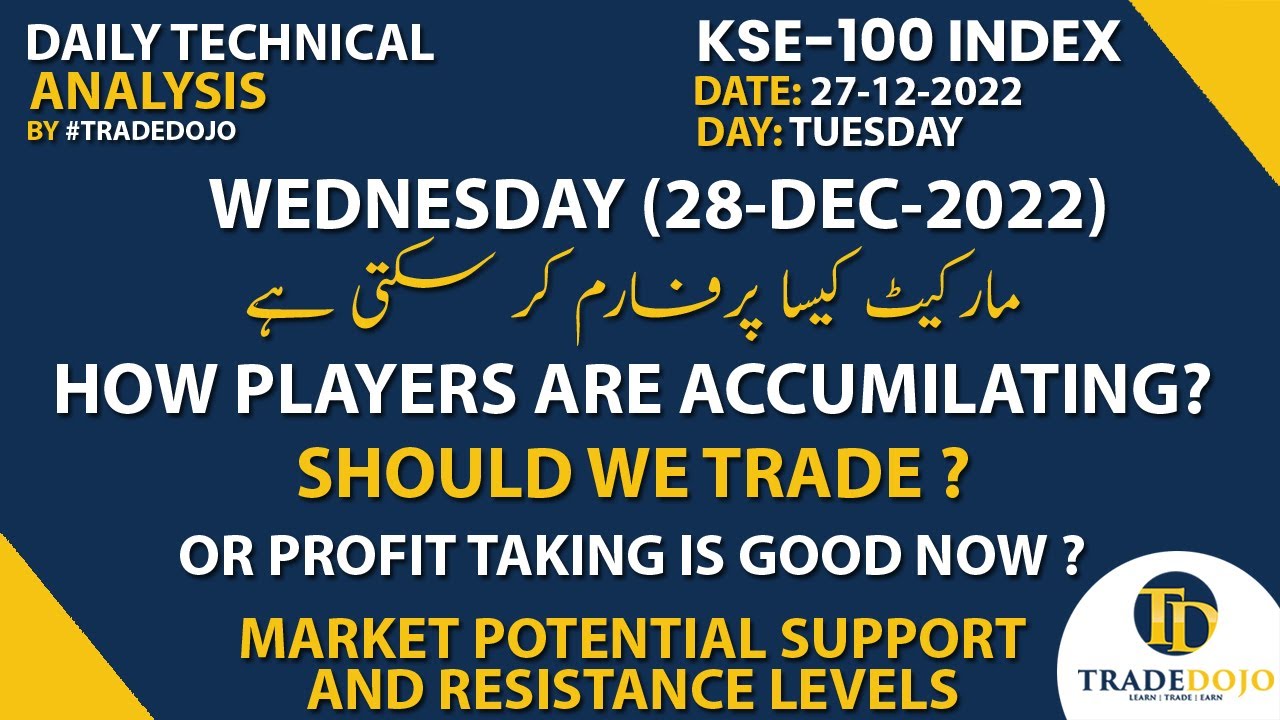 Psx Today Tuesday 27122022 Daily KSE100 Index Technical Analysis