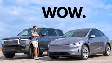Family SUV Showdown: NEW Tesla Model Y vs Rivian R1S