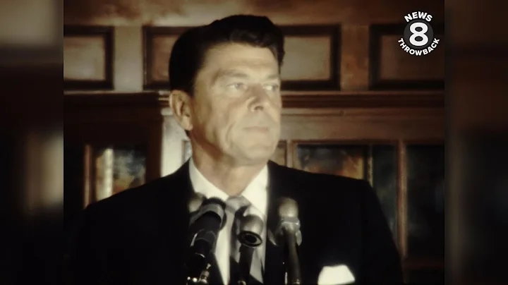 Then CA governor, future President Ronald Reagan s...