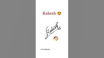 how to write Rakesh