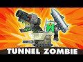 Tunnel zombie monster born to destroy zombie  cartoons about tanks  tankanimations