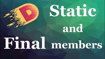 #19.3 | Static and Final members | Let