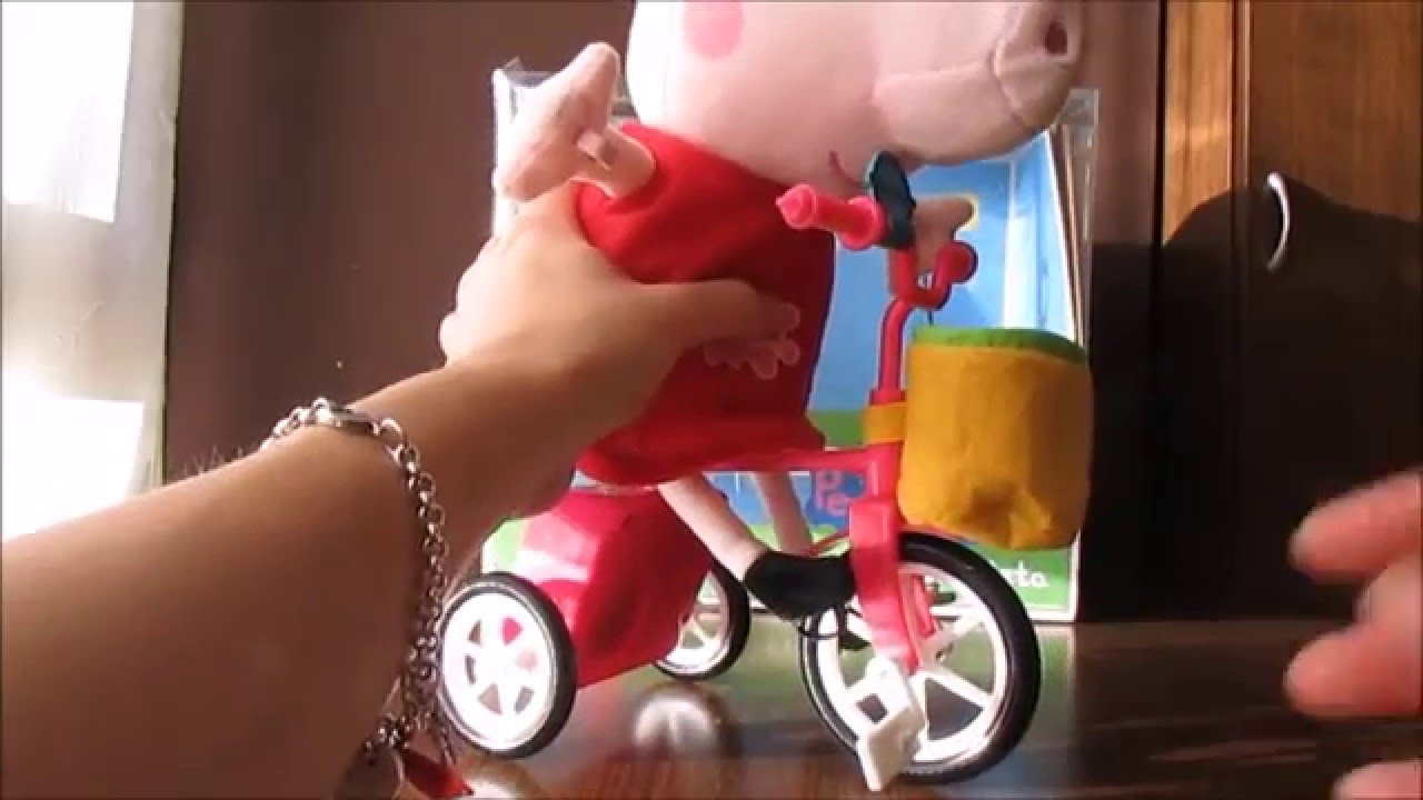 Vídeo Juguete Peppa Pig y su bicicleta. Unboxing Toys - YouTube
