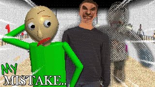 BALDI'S MISTAKE, AND YOU PLAY AS HIM!! | Baldi's Basics MOD