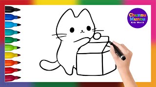 Hello Kitty with Pack Painting & Coloring Page Marker Pen for Kids & Toddlers