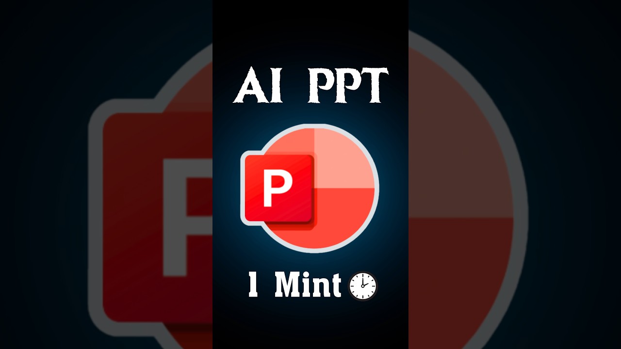 AI PPTs in a single click using NEW tool