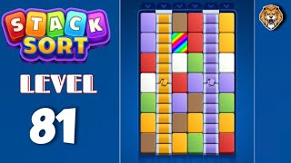 Stack Sort : Color Puzzle Level 81 Walkthrough