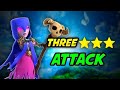 Witch Three 3🌟 🌟 🌟 Attack clash of ক্ল্যানস💫🎅🎊😎New Attack #clashofclans#supercell#carton#game#video