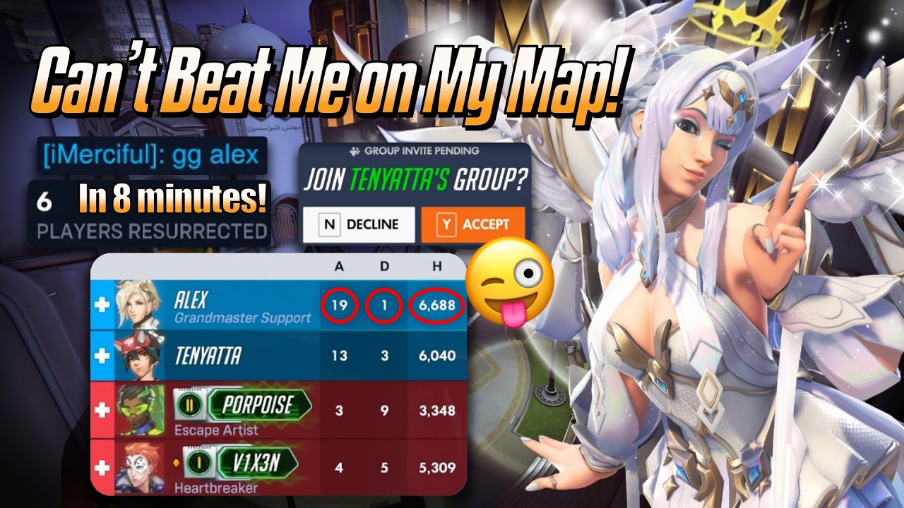 Can't Beat Me on My Map! 😜 - Mercy Gameplay & Commentary - Overwatch 2 (Season 1)