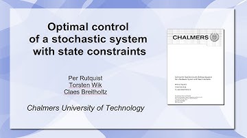Optimal control of a stochastic system with state constraints