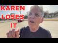BOOMER KAREN TRIES TO RAM ME – THEN CALLS COP