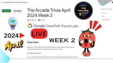 Arcade Trivia April 2024 Week 2 Live Google Cloud Skills Boost | #solution #quiz #qwiklabsarcade2024