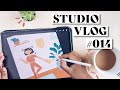 STUDIO VLOG 014 | New packaging supplies + Draw with me in Procreate!