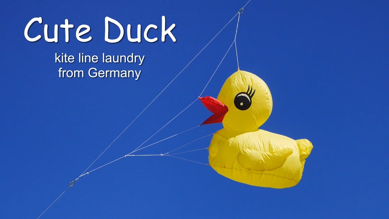 Cute Duck kite line laundry YouTube