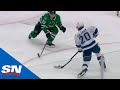 Cedric Paquette Threads Pass To Blake Coleman For Huge One-Timer