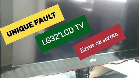 Lỗi this function is not available now lg tv m2241a năm 2024