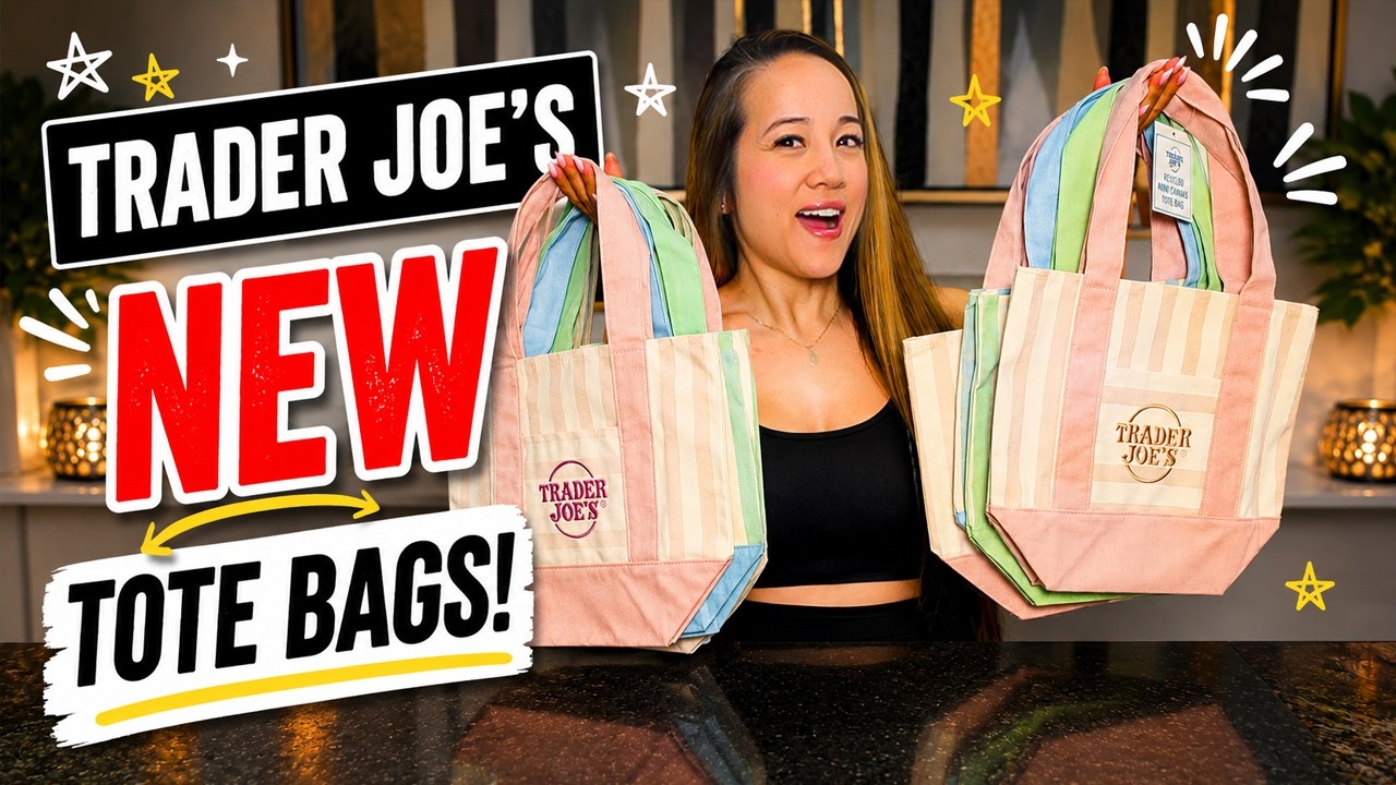 TRADER JOE'S MINI CANVAS TOTE BAGS! | Dee LaVigne - YouTube