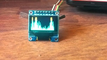 Teensy 3.1 Audio Shield OLED SSD1306 Spectrum analyzer (FFT)