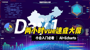 两小时速成vue3、Echarts数据可视化大屏#软件开发 #vue #ai #软件定制开发