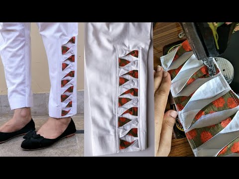 Beautiful Salwar Mohri Pants design Cutting  Stitching  YouTube