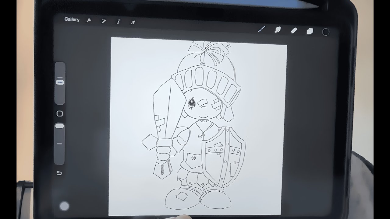 dibujando un Precious moments mientras estoy enfermo, la u me esta matando :p