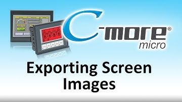 C-more Micro HMI Exporting Screen Images from AutomationDirect
