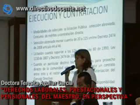 Portal Directivo Docente, III parte, Teresita  Aguilar García