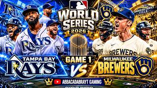 WORLD SERIES GAME 1| TAMPA BAY RAYS VS MILWAUKEE BREWERS!