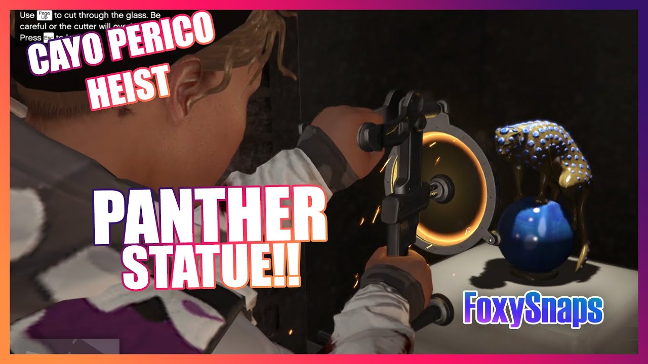 gta5 cayo perico heist solo panther statue target youtube