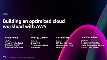 AWS re:Invent 2024 - Building an optimized cloud workload with AWS (SUP201)
