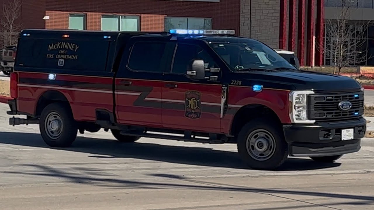 (Wail) McKinney Fire Department Medic 2, EMS 1, and Truck 3 Responding 2-11-26
