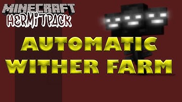 Minecraft Tutorial: Automatic Wither Boss Farm Mk. II - 180 Nether Stars p/h. (HermitPack 1.10.2)