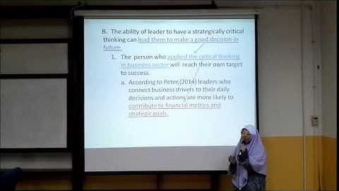 Critical thinking ( Video assignment)