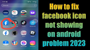 How to fix facebook icon not showing on android problem 2023