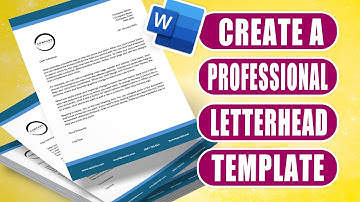 How to make a Professional Letterhead Template in Microsoft Word (Step-by-Step)