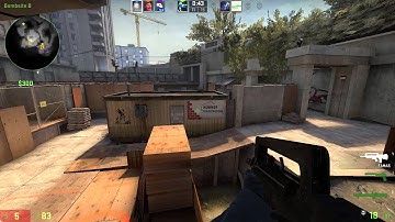 CS:GO - Wallbang headshot on Overpass