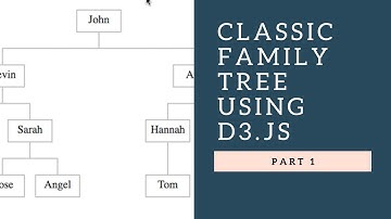 Classic Family Tree using D3.js (From D3.js Course) - Part 1