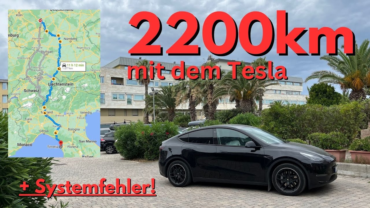 Tesla Model Y Langstrecke Italien 