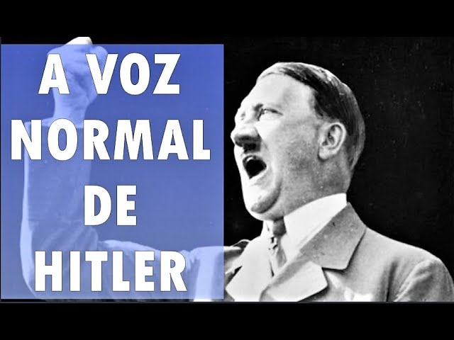 GRAVAÇÃO SECRETA NA 2ª GUERRA MUNDIAL -  (a voz normal de Hitler)