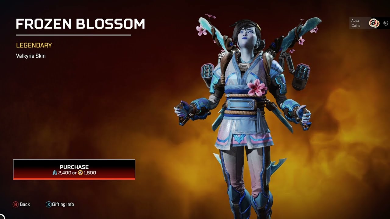 New Legendary Skin for Valk (Frozen Blossom), S15 Wintertide 