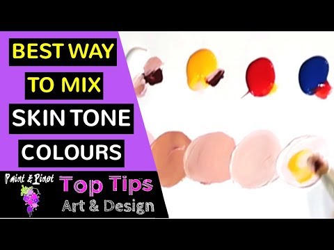 Colour mixing  How to mix skin tones in acrylic paint