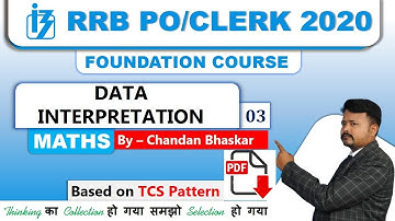 DATA INTERPRETATION| BANK|RRB|PO/CLK| TCS PATTERN| BY CHANDAN SIR