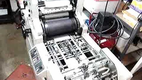 Operating A Multilith 1650 Printing Press Part 1