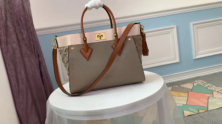 LV on my side color-contrasting large-capacity shopping tote bag