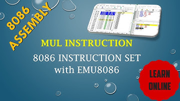 MUL INSTRUCTION |8086 Instruction set with emu8086 | MUL INSTRUCTION IN 8086 ASSEMBLY EXAMPLE
