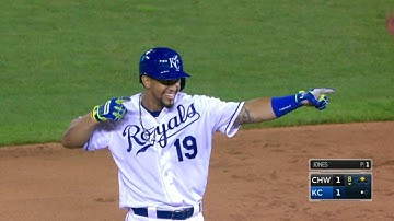 CWS@KC: Cuthbert ties it in the 8th on an RBI double