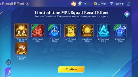 HOW MUCH DIAMONDS FOR NEW MPL RECALL EFFECT | MOBILE LEGENDS BANGBANG | ZABUZA ML
