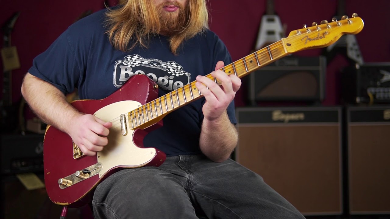 SOLD - Fender Telecaster Heavy Relic Cimarron Red - 